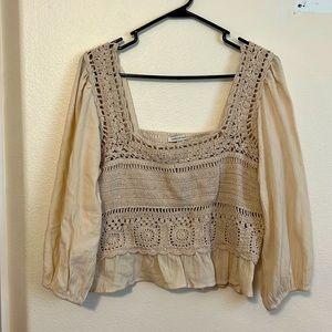 American eagle crochet top